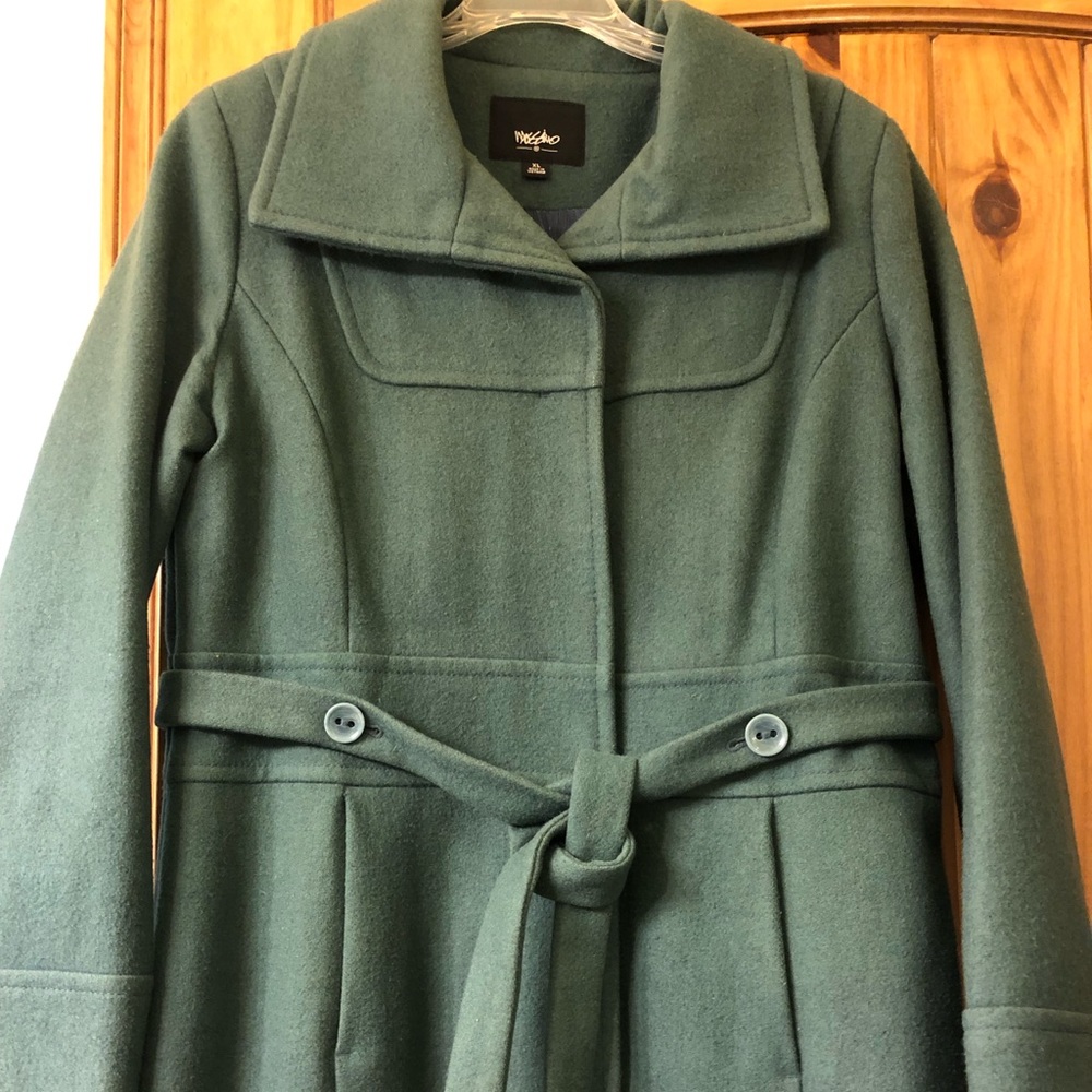 Mossimo Long Teal Wool Coat